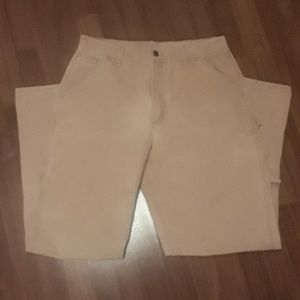 Khaki Carhartt work pants 34×34